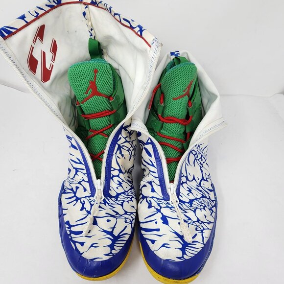 Air Jordan XX8 "Do The Right Thing" Mens Sneakers US 14 Blue White Green - Picture 12 of 15